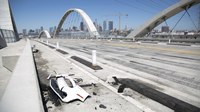 LAPD closes L.A.'s new bridge 3rd night in a row after street takeovers, crashes
