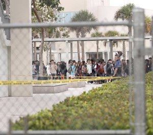 A student with traumatic injuries was airlifted from Miami Palmetto High School on Tuesday, Aug. 23, 2022, in Pinecrest, Florida shortly after the school day began due to a possible fall.