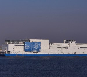 The Vernon C. Bain Center is known as The Boat because it is on a barge in the Bronx.