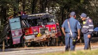 3 Ga. firefighters injured in fire engine crash; 1 ejected