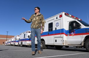 “We reconditioned them as best we could,” said Brock Bierman, founder of Volunteer Ambulance Corps.