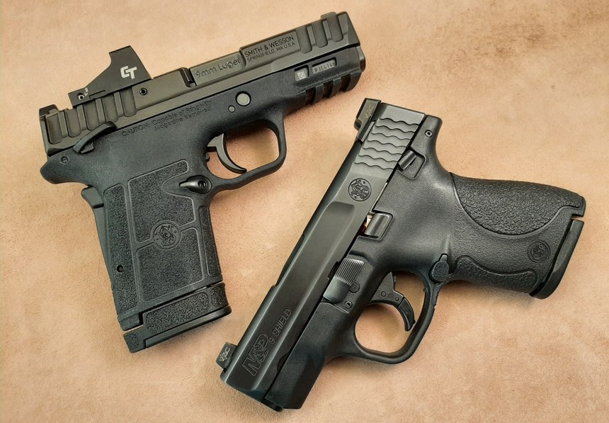 The Equalizer pictured with its paternal great grandfather, the original Shield.