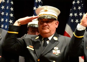 Former FDNY Chief Richard Blatus was present for promotion ceremony on June 1, 2017.