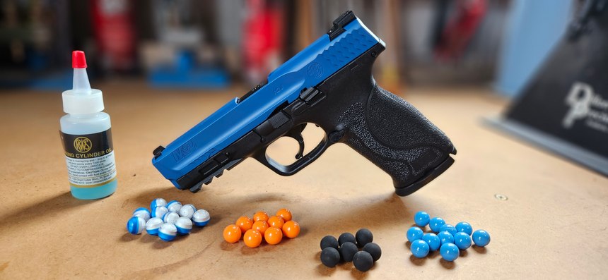 T4E training pistols feature the same ergonomics and feel of the original duty pistol for use with .43 caliber powder balls, paintballs and rubber balls.