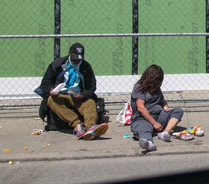 Meth Mile near Massachusetts Avenue and Melnea Cass Boulevard in Boston.