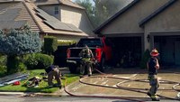 Calif. driver smashes through gated community into house, causing fire
