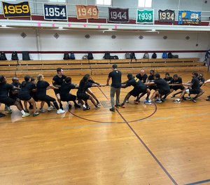 Pairing up, the troopers and the students formed teams that competed in timed challenges and bonded through exercises that forced them to rely on each other.