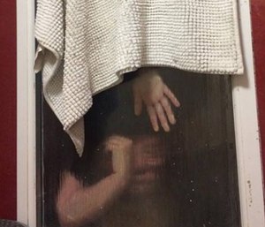 Firefighters had to rescue a woman who climbed in between the window gap to recover a piece of feces that she had tried to throw outside while on a date.