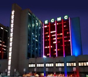 ECMC's trauma and emergency department, which dates to 1978, was built to serve 45,000 patients a year. But the department treats over 70,000 patients a year, including more than 7,400 transferred last year from other hospitals. (Photo/ECMC)