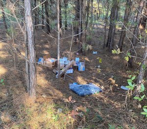 The Jemison Police Department recovered about 20 Fed Ex packages that appear to have been dumped along a county road on Dec. 1, 2021.