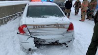 3 Ill. troopers struck on icy highways during winter storm