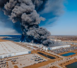 Just before noon on Wednesday, March 16, a fire broke out at the Walmart distribution center warehouse in Plainfield, Indiana.
