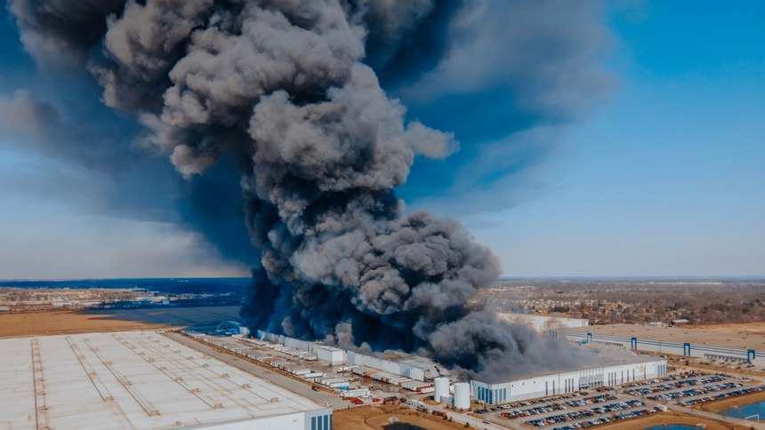 Just before noon on Wednesday, March 16, a fire broke out at the Walmart distribution center warehouse in Plainfield, Indiana.