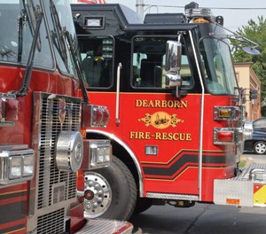 Dearborn firefighters said they were forced to sleep outside in their running trucks after their station was temporarily shut down due to black mold.