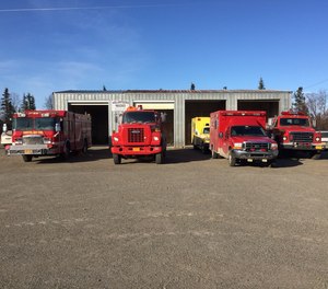 A man allegedly stole a fire truck from the Bristol Bay Borough Fire Department's King Salmon Fire Station and drove it about 15 miles to a bar with its lights activated before being arrested. (Photo/Bristol Bay Borough Fire Department Facebook)