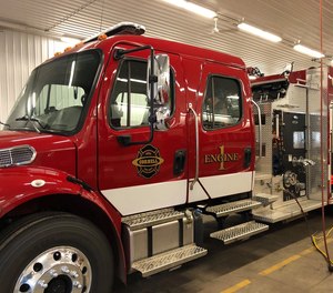 A Cornell firefighter is in critical condition after he was struck by a bullet when a gun discharged during a structure fire. Officials said the gun discharged due to heat conditions.