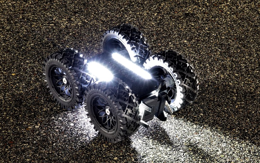 Built-in, super-bright LEDs light the way on the 4Sight.