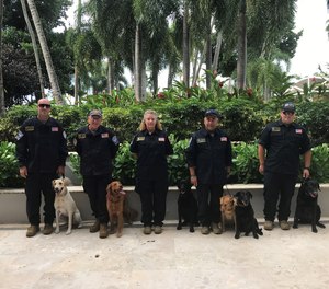 The group of Canines from Both MD-TF1 and NE-TF1 for Hurricane Fiona.