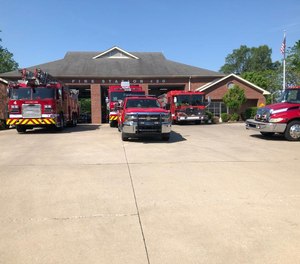 Firefighters took the woman and her children to a fire station before continuing on to the hospital with their original patient.