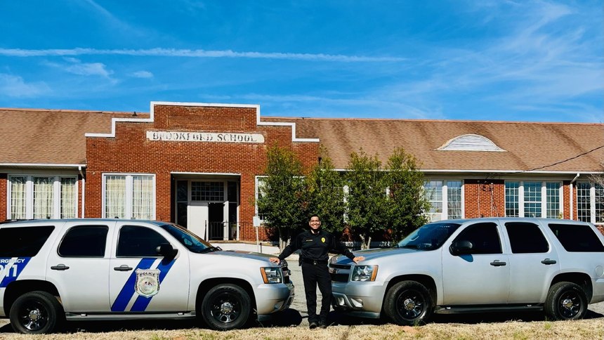 William Armstrong is currently the only full-time Brookford officer, but the department has nine part-time officers.