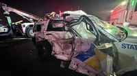 Video: Tow truck barrels into multiple N.J. State Police cruisers at crash scene