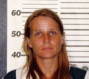 This photo provided by the Ozark County, Missouri, sheriff’s office shows Rebecca Ruud, charged, Tuesday, Aug. 22, 2017, with murder in the death of her 16-year-old biological daughter, whose remains were found in a burn pit on their rural property. (AP Photo/Ozark County Sheriff’s Office)