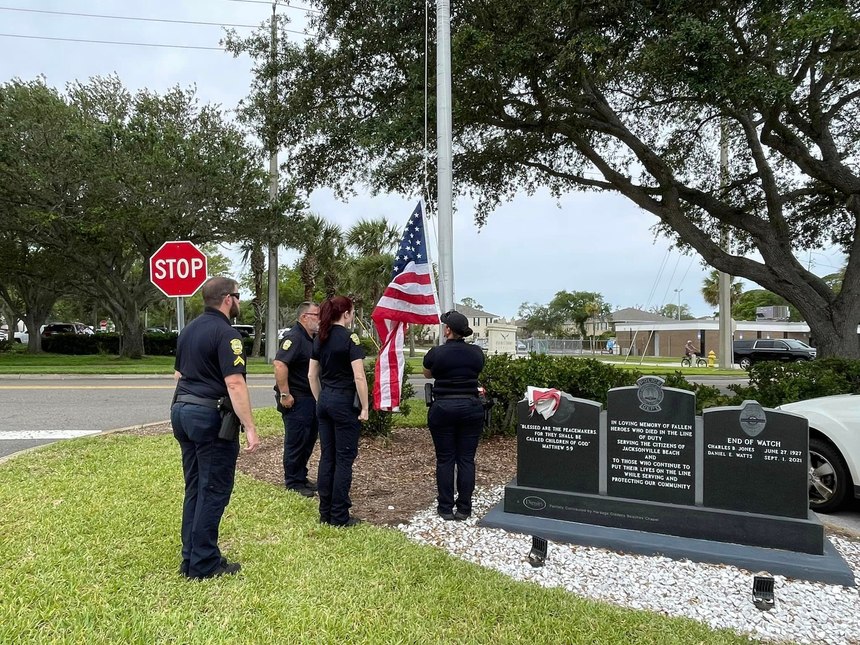 Police Memorial in Jacksonville Beach, Fla.