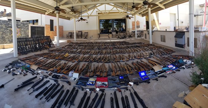 On June 14, the Los Angeles County Sheriff's Department said they searched 60-year-old Manuel Fernandez's home and seized 432 firearms, and seized an additional 91 the next day.
