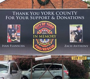 Ivan, 50, and Zach, 29, were killed March 22, 2018, when part of the former Weaver Piano & Organ Co. building at 127 N. Broad St. gave way. The structure had burned much of the previous day and the firefighters were putting out remaining hot spots. (Photo/York City Depart of Fire/Rescue Services)
