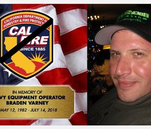 Braden Varney had been bulldozing vegetation to prevent the spread of the Ferguson Fire when he was killed. (Photo/CalFire)