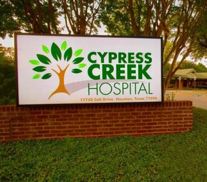 Officials said the ambulance had been left idling outside Cypress Creek Hospital, where the man was a former patient. (Photo/Cypress Creek Hospital)
