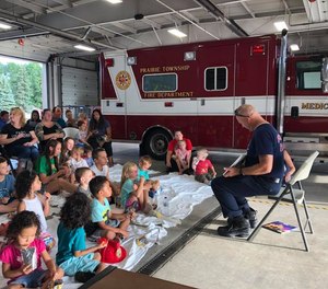 The Rendell Center for Civics and Civic Engagement engages fire service personnel in a K-12 program. At the elementary school level, the Rendell Center uses read-aloud lessons where firefighters read to students either in-person or through a virtual platform.