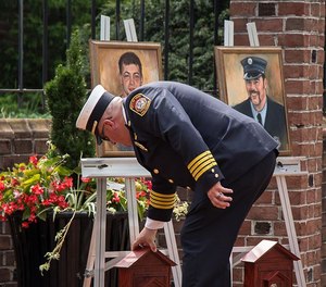 York City Firefighters Ivan Flanscha and Zach Anthony were killed in 2018 when part of a building collapsed while they were extinguishing remaining hot spots from a fire. The firefighters' families have now filed a wrongful-death lawsuit against the owner of the building. (Photo/York City Department of Fire/Rescue Services Facebook)