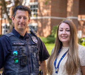UFPD Officer Frank Zyskowski and co-responder Tiffany Bellesi.