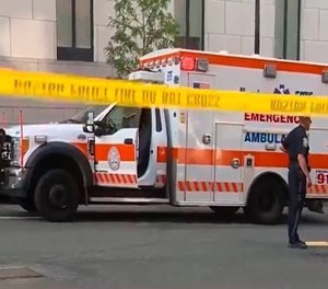 The ambulance had picked Tejeda up in East Boston and was taking her to Massachusetts General Hospital for a wellness evaluation when prosecutors said she became agitated that she was being taken to the hospital and attacked the EMT. (Photo/Boston EMS)