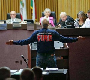 Voters who have been served by the Julian-Cuyamaca Fire Protection District for the last 35 years have opted to abandon the independent agency staffed by local residents and to join the regional Fire Authority instead. (Photo/Julian Cuyamaca Fire Protection District Facebook)