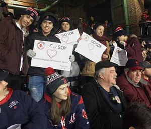 The Boston Fire Department donated five World Series tickets, donated to them by UFC fighter Conor McGregor, to patients at the Shriners Hospital for Children.