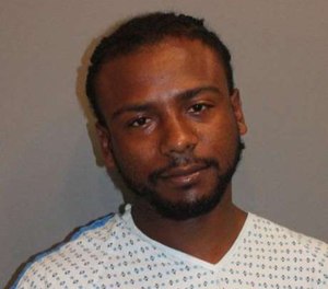 Andre McCrae, 28, is accused of attacking paramedics who responded to a reported overdose on a bus.