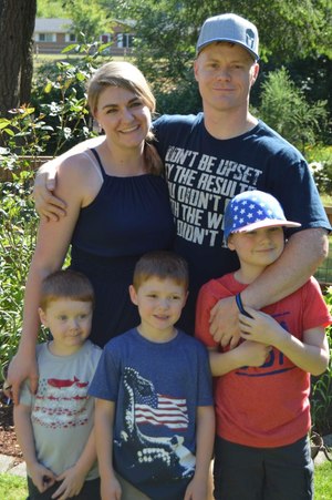 Cierra, Daniel and their three sons