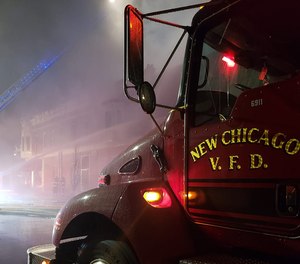 New Chicago firefighters were joined by personnel from Hobart, Lake Station, Portage, South Haven, Merrillville and Lake Ridge.