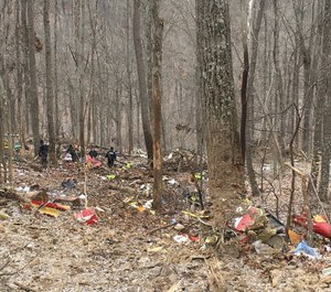 Three people were killed Tuesday in a medical helicopter crash, according to officials. (Photo/Ohio State Highway Patrol)