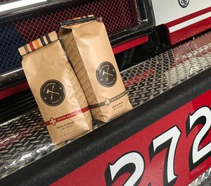 The company sells four blends from single-roasted Colombian Excelso: Rescue Roast, Bubba Brew, Bury Up Black and Back the Blue. (Photo/Fire Grounds Coffee Co.)