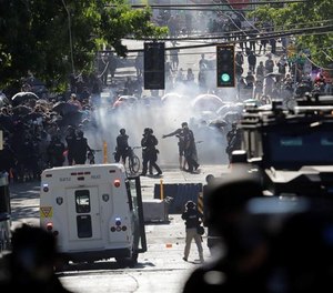 Protests in Seattle often had bad actors embedded and dispersed in the crowd who initiated violence and destruction.