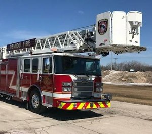 The truck drove all the way to Bemidji from Appleton, Wis., a trek of nearly 500 miles. (Photo/Bemidji Fire Department)