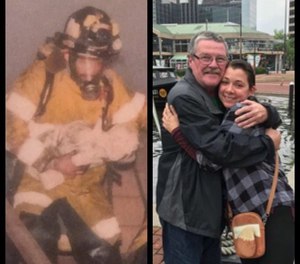 "It was amazing ... it was an unbelievable experience to get to talk to her about it," Sullivan said. "It felt great talking to her, I've never had a feeling that before in my life." (Photo/Friends of Quincy Firefighters IAFF, Local 792)