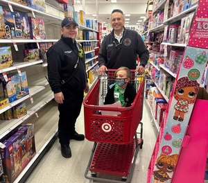 Members of the Buffalo Grove police and fire departments took area kids holiday shopping as part of the police department's