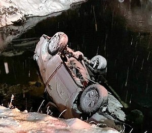The driver appeared to be so cold that he couldn’t move and couldn’t get himself out of the truck, said Firefighter Johnathan Alteri.