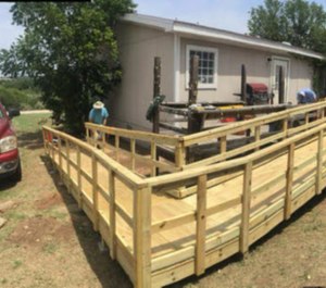 In addition to landscaping assistance, the foundation also provides house maintenance and upkeep, and other needs. (Photo/The Hurt and Fall Foundation)