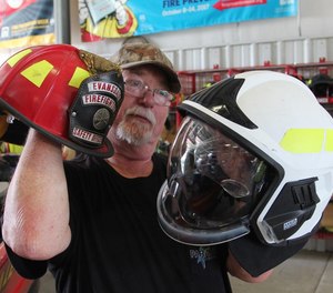 The most noticeable difference is the absence of the wide brim, the iconic feature of the traditional helmet.