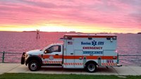 Boston ambulance transporting patient involved in crash